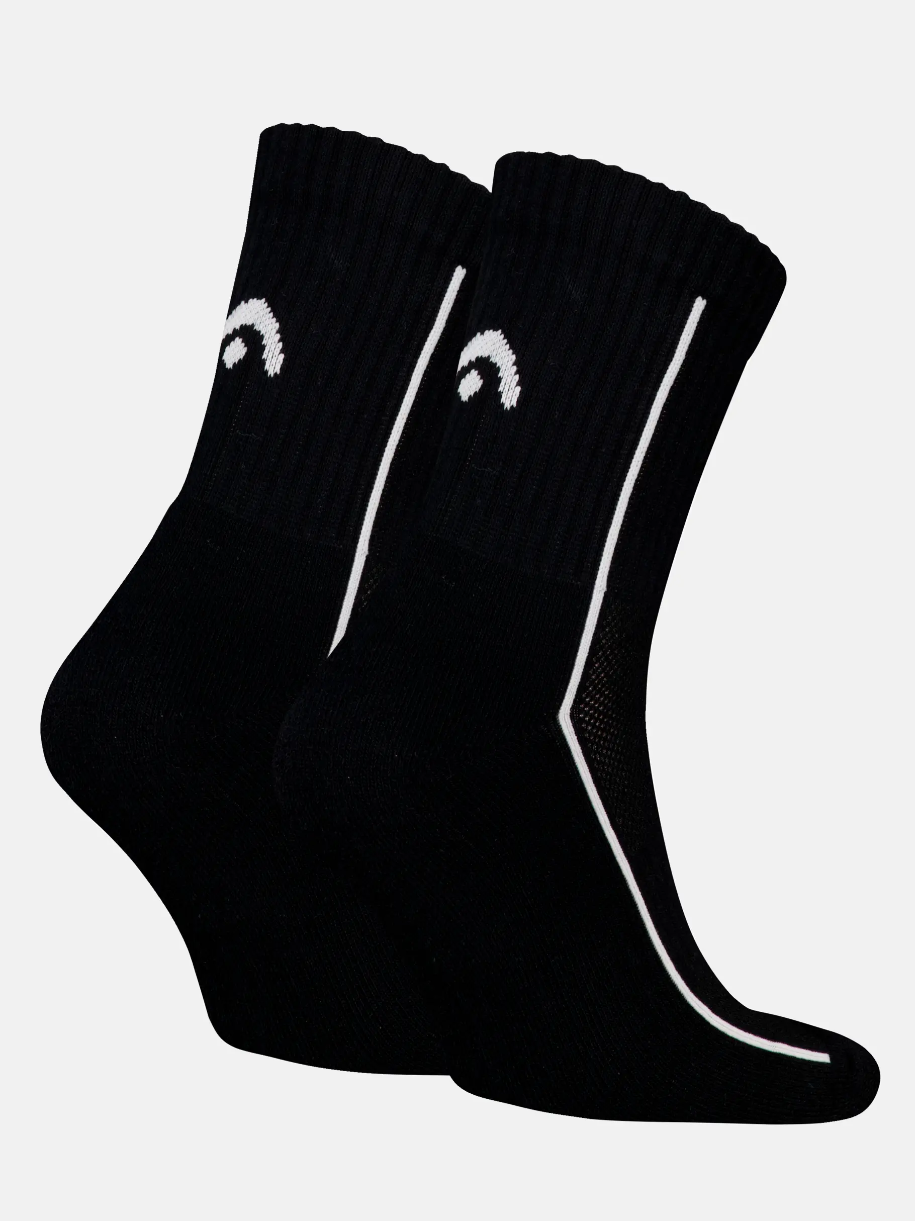 , weergave van volledige grootte van vooraanzicht van Product detail - HEAD ALL SPORTS Unisex Short Socks 2P black