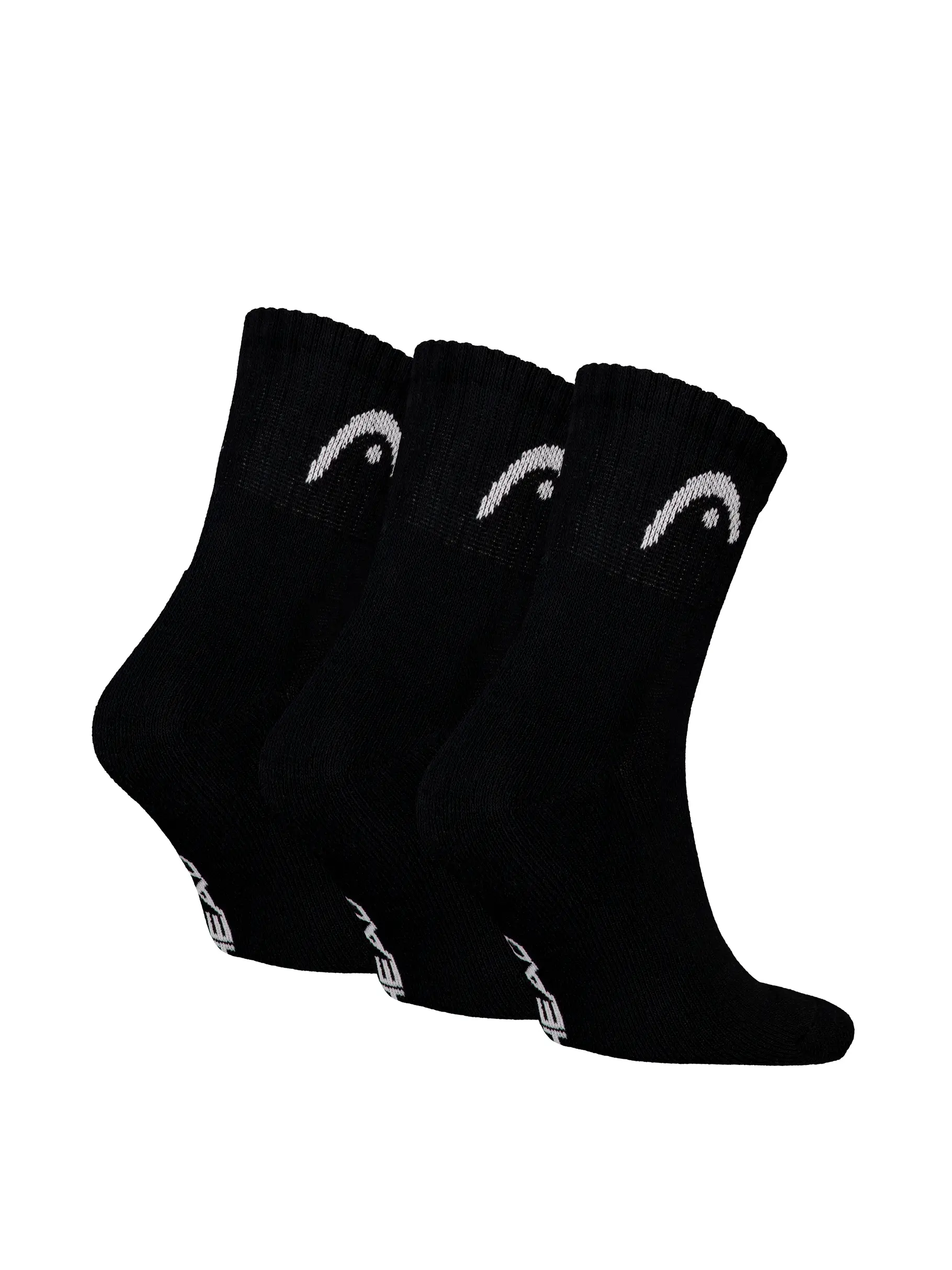 , Ansicht Großes Bild der Vorderseite Product detail - HEAD TRAINING Unisex Short Socks 3P black
