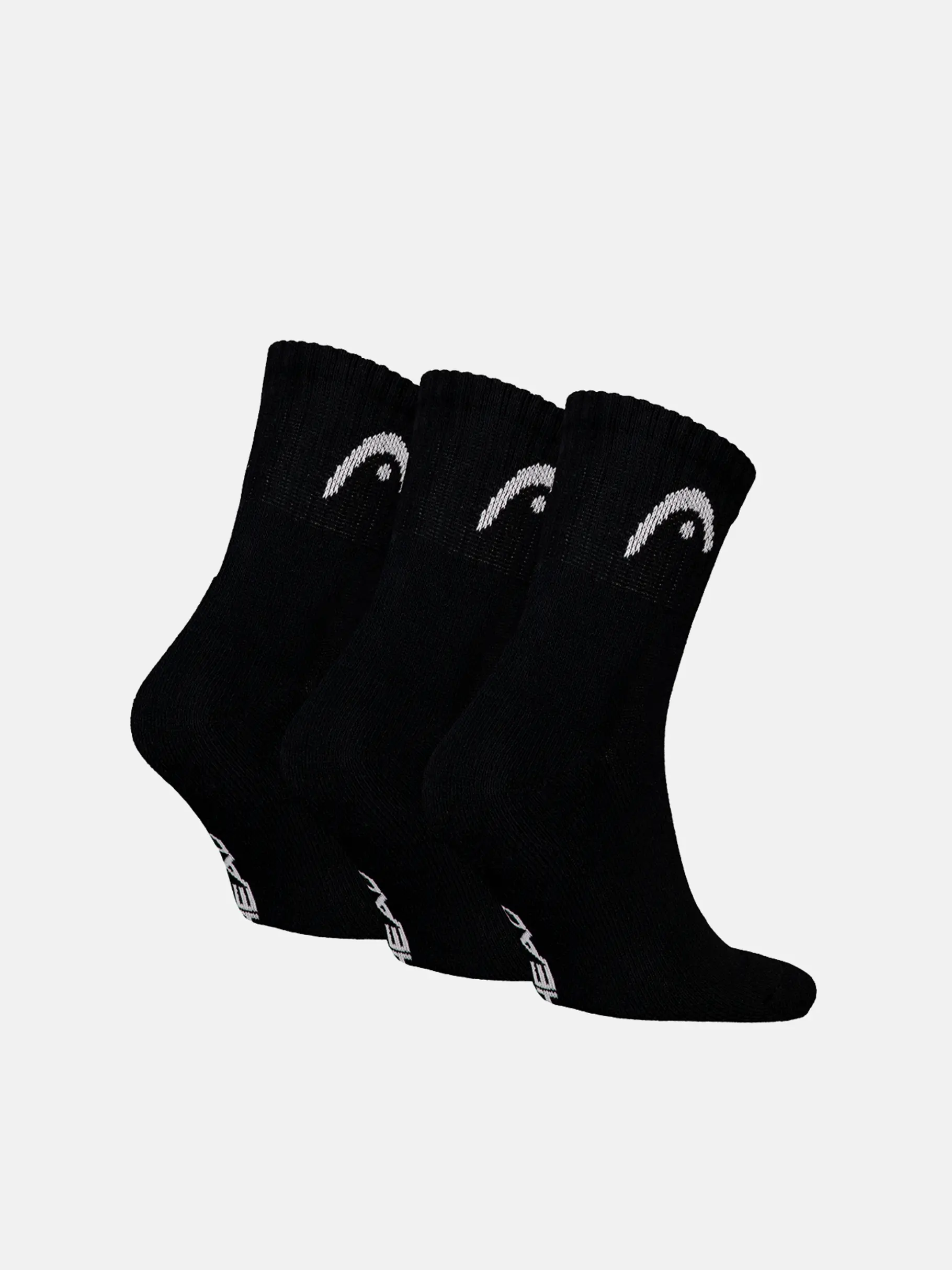 , view full size image of Front view of Product detail - SOCKS TENNIS 3P CLUB Short Crew black