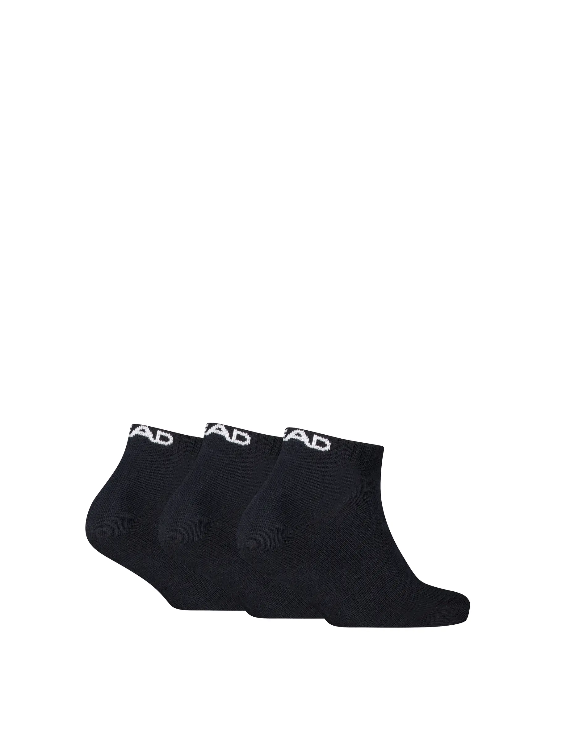 , weergave van volledige grootte van vooraanzicht van Product detail - HEAD ALL SPORTS Unisex Short Socks 2P black