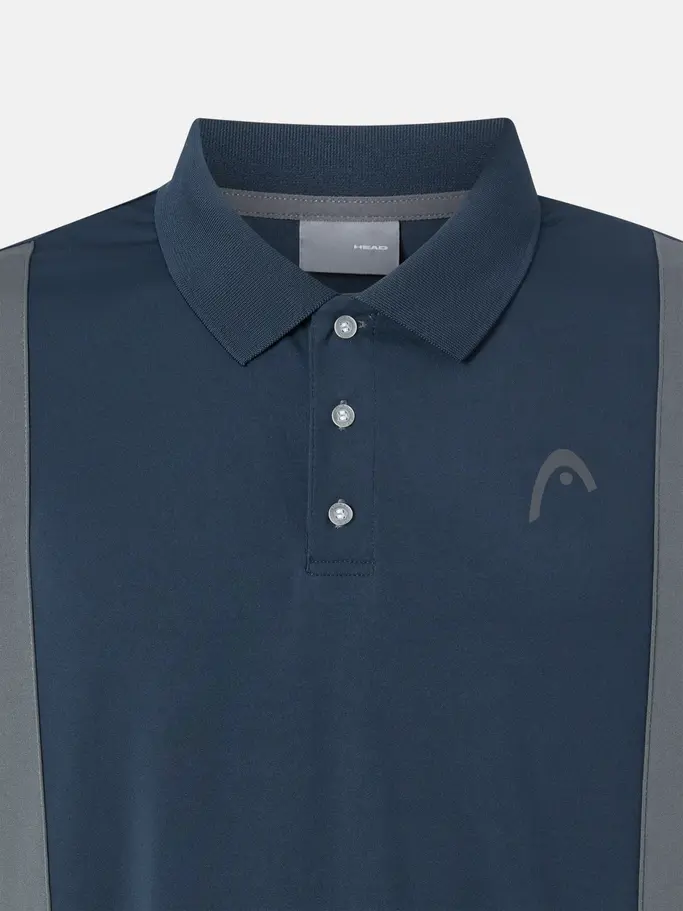 , view full size image of Front view of Product detail - CLUB 25 TECH Polo Shirt Men navy