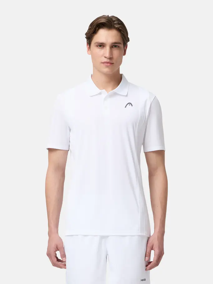 , view full size image of Front view of Product detail - CLUB 25 TECH Polo Shirt Men white