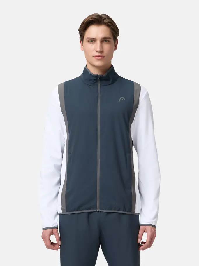 , view full size image of Front view of Product detail - CLUB 25 Jacket Men navy/white