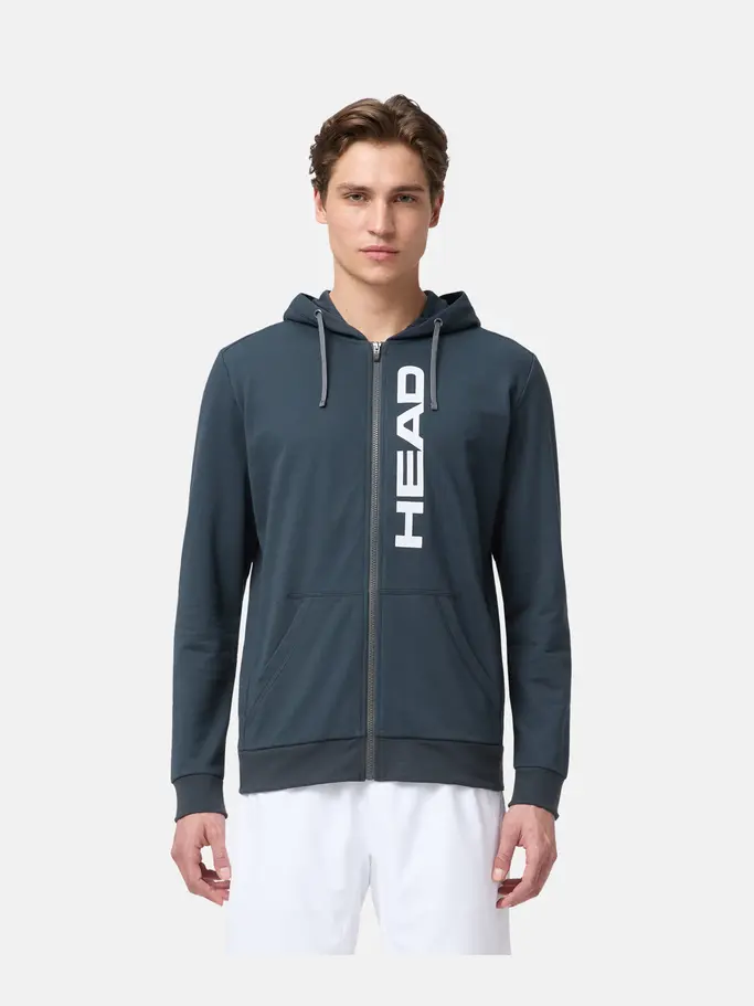 , view full size image of Front view of Product detail - CLUB ORIGINAL Hoodie FZ Men navy
