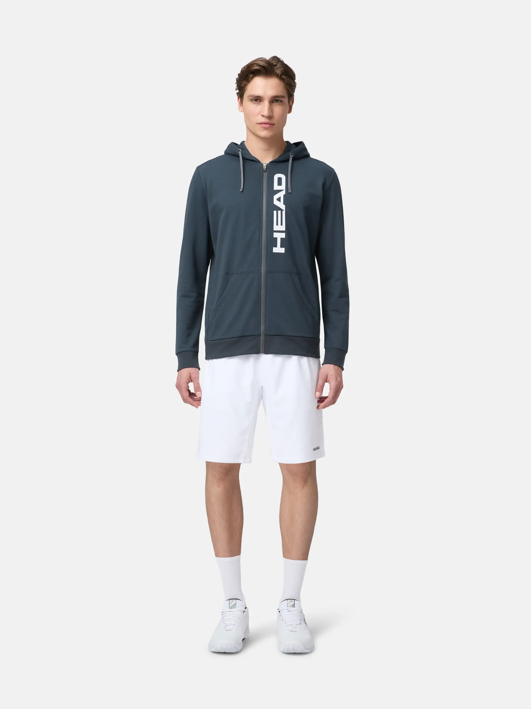 , weergave van volledige grootte van vooraanzicht van Product detail - CLUB ORIGINAL Hoodie FZ Men navy