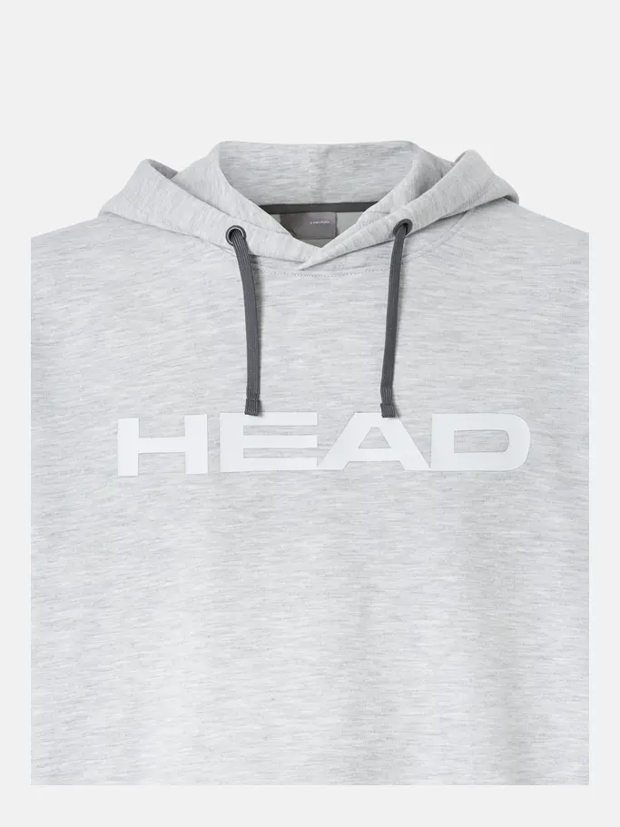 , view full size image of Front view of Product detail - CLUB ORIGINAL Hoodie Men grey melange