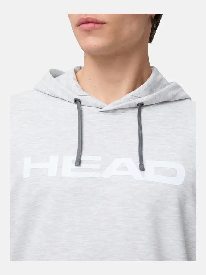 , view full size image of Front view of Product detail - CLUB ORIGINAL Hoodie Men grey melange