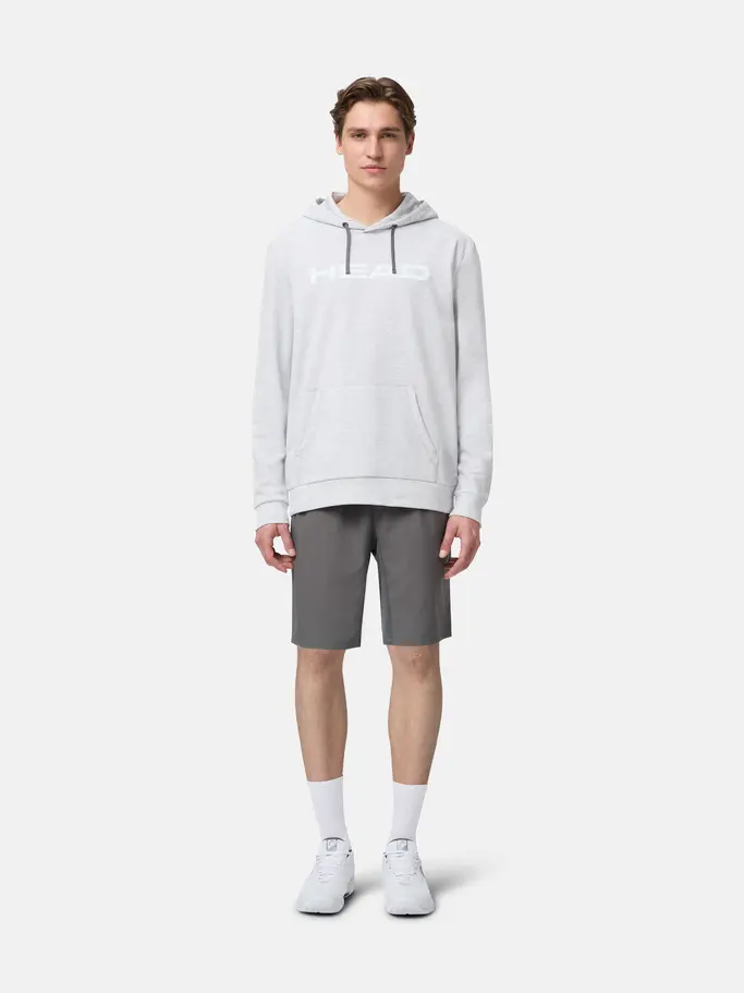 , view full size image of Front view of Product detail - CLUB ORIGINAL Hoodie Men grey melange