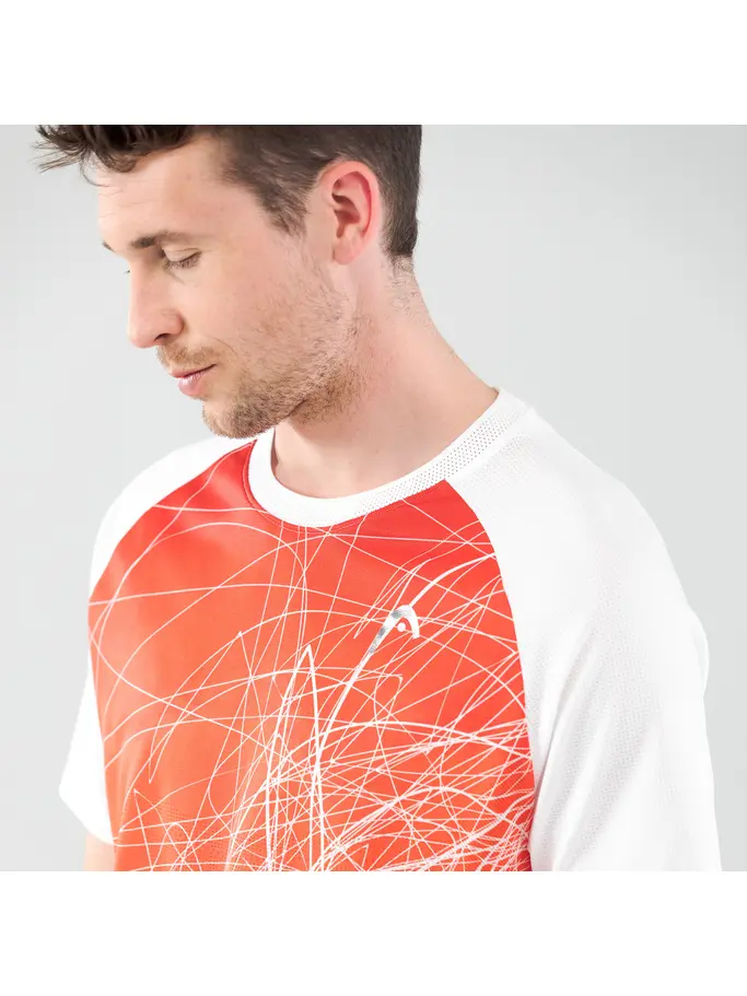 Sale, Ansicht Großes Bild der Vorderseite Product detail - PERFORMANCE MC Paris T-Shirt Men tomato