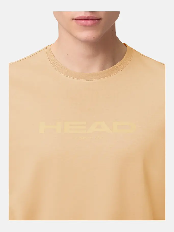 Sale, view full size image of Front view of Product detail - MOTION T-Shirt Men apricot