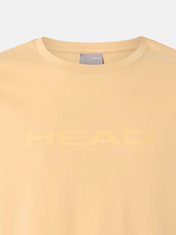 Sale, view full size image of Front view of Product detail - MOTION T-Shirt Men apricot