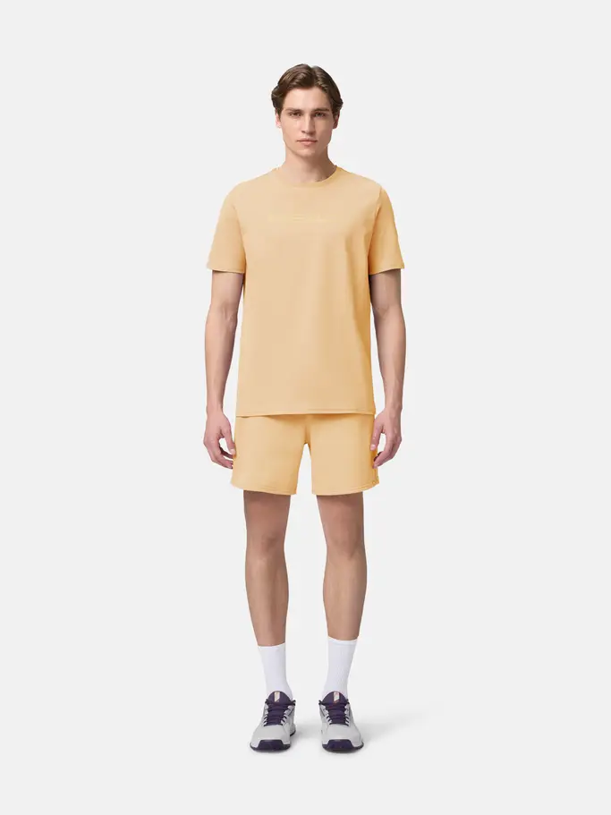 Sale, view full size image of Front view of Product detail - MOTION T-Shirt Men apricot