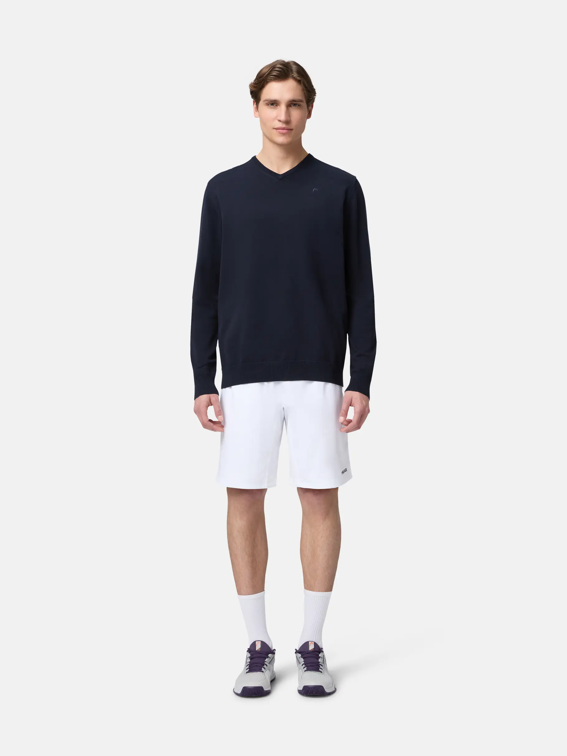 , view full size image of Front view of Product detail - CLASSIC Pullover Men navy