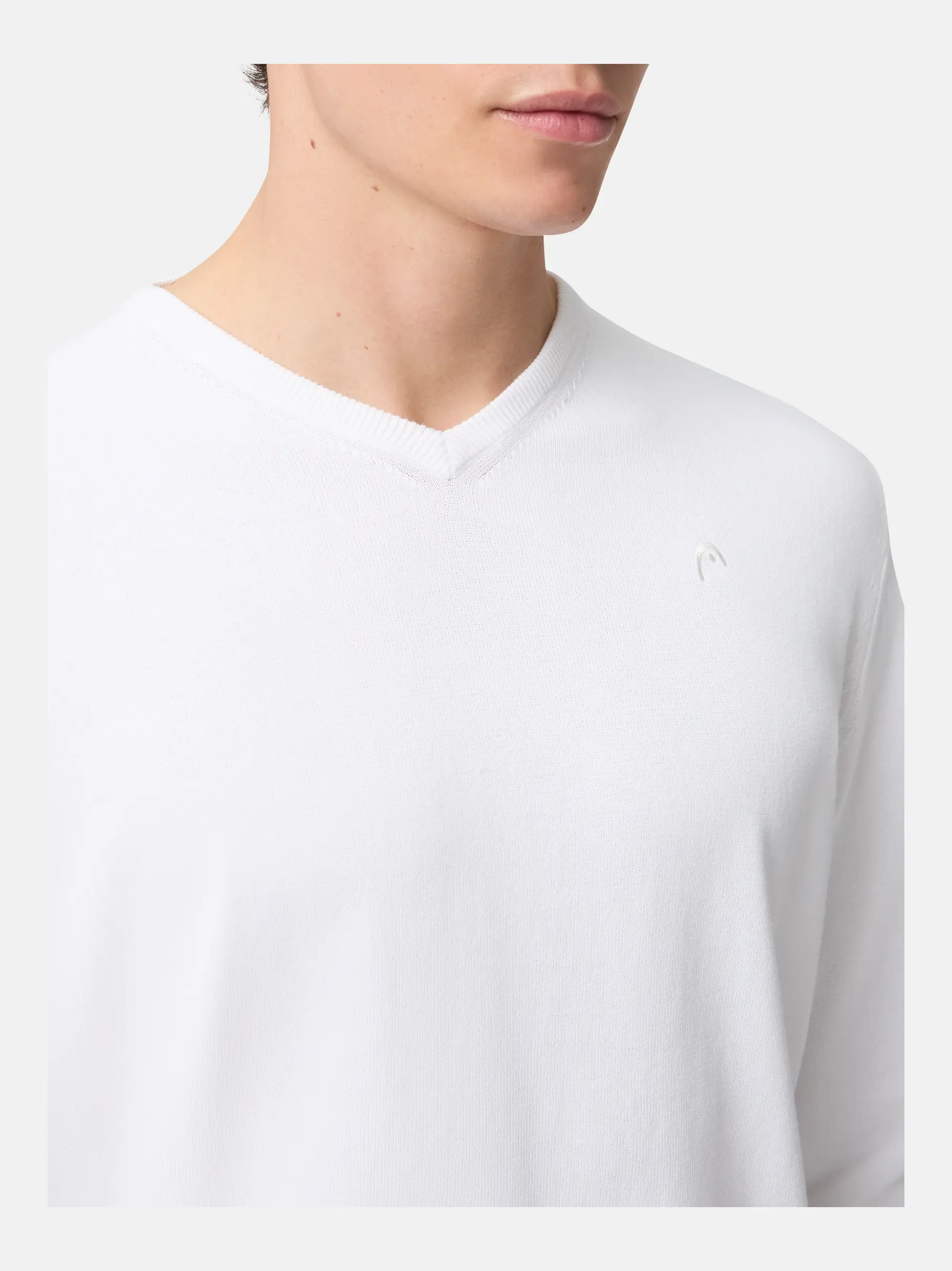 , Ansicht Großes Bild der Vorderseite Product detail - CLASSIC Pullover Men white