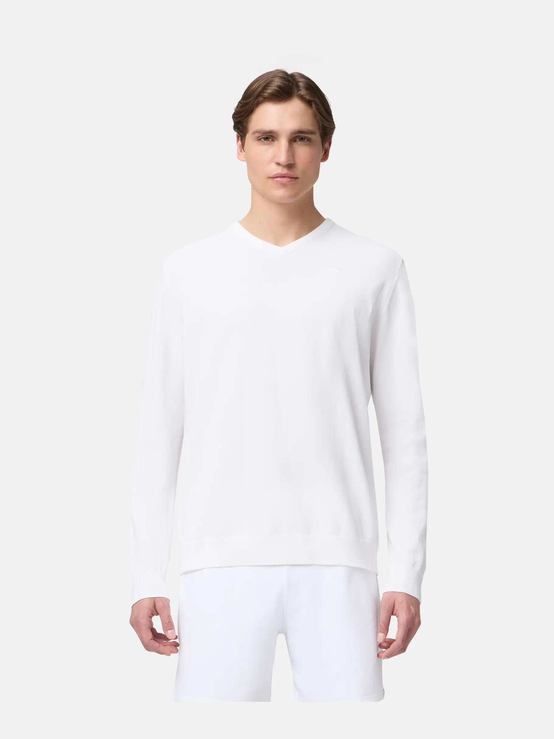 , Ansicht Großes Bild der Vorderseite Product detail - CLASSIC Pullover Men white
