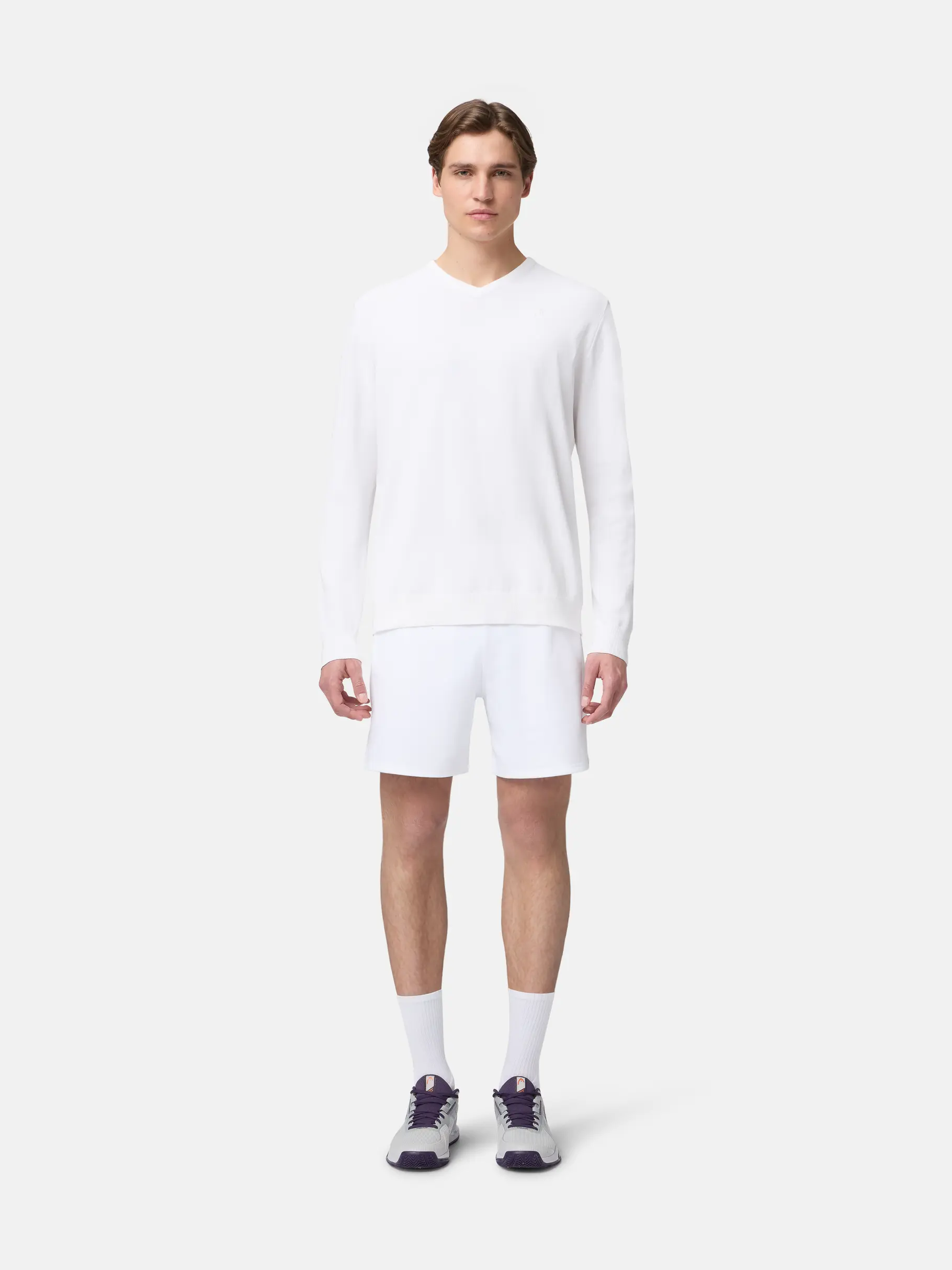 , Ansicht Großes Bild der Vorderseite Product detail - CLASSIC Pullover Men white