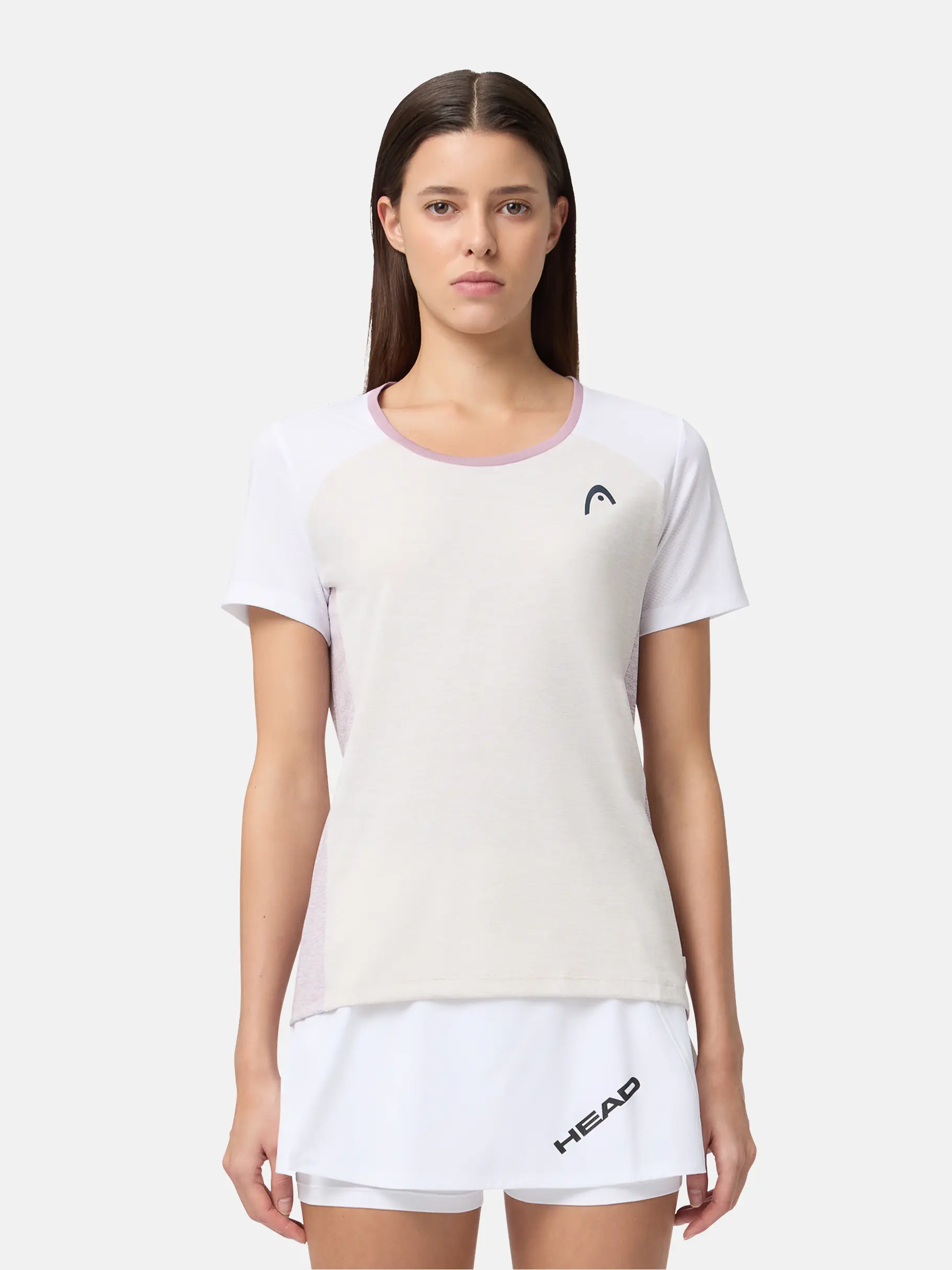 , view full size image of Front view of Product detail - PLAY Tech T-Shirt Women white