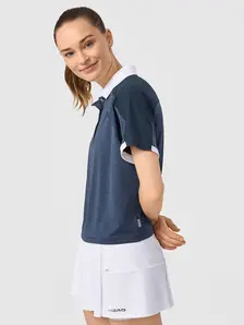 Display front view 5 of Product detail - PLAY TECH Polo Shirt Women navy