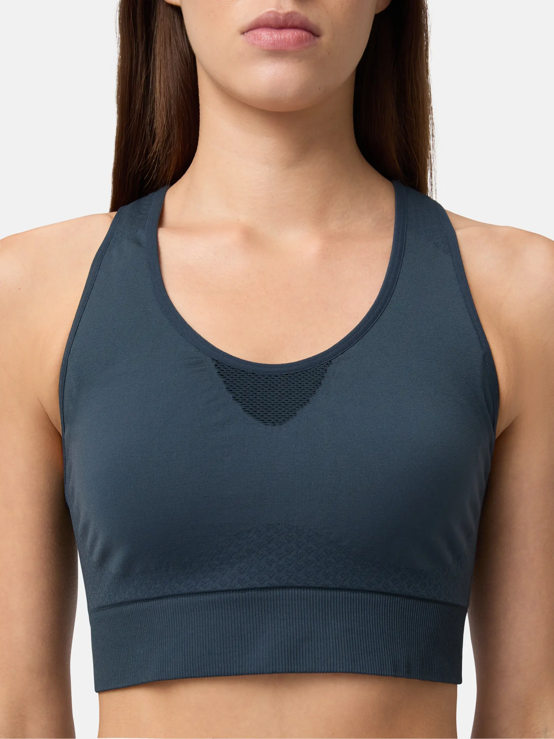 New, weergave van volledige grootte van vooraanzicht van Product detail - FLEX Seamless Bra Women navy