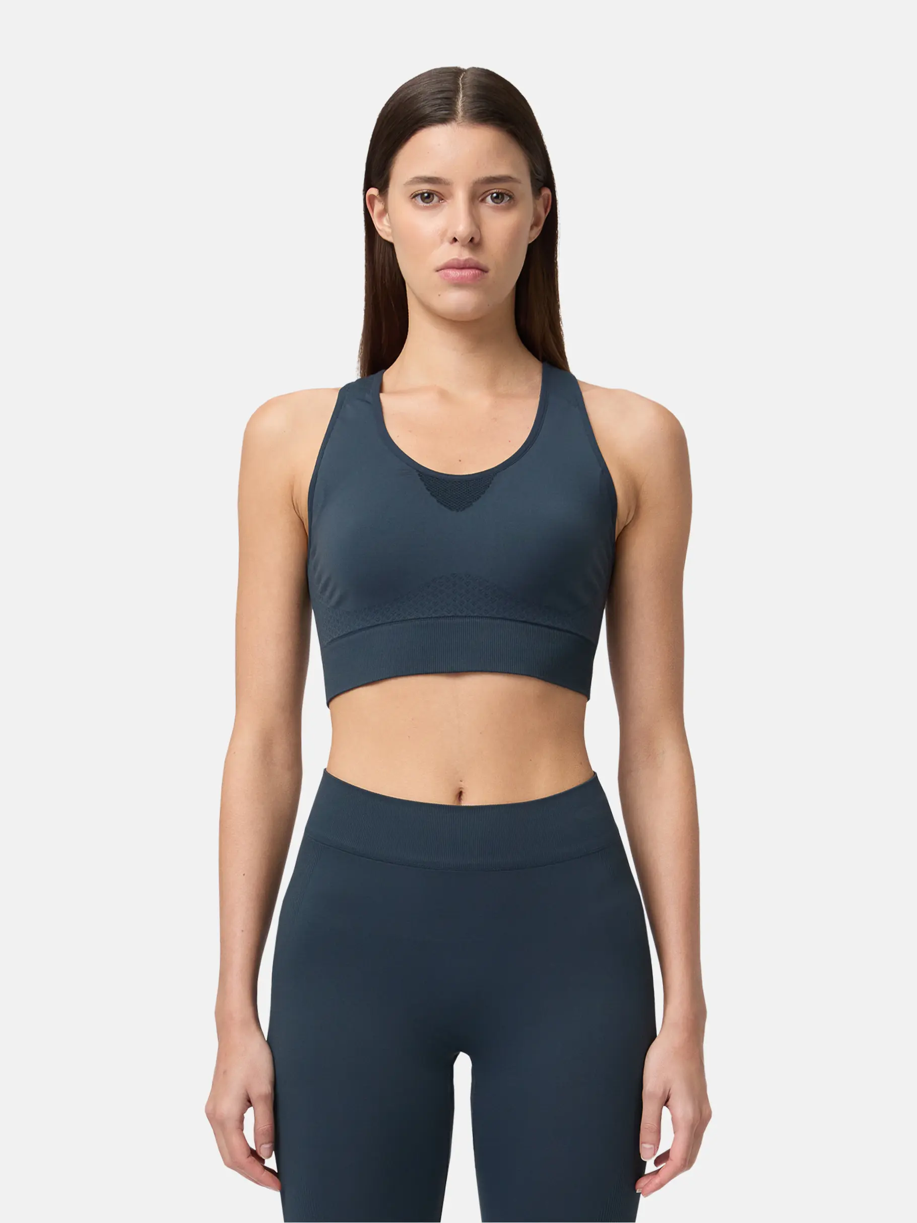 New, weergave van volledige grootte van vooraanzicht van Product detail - FLEX Seamless Bra Women navy