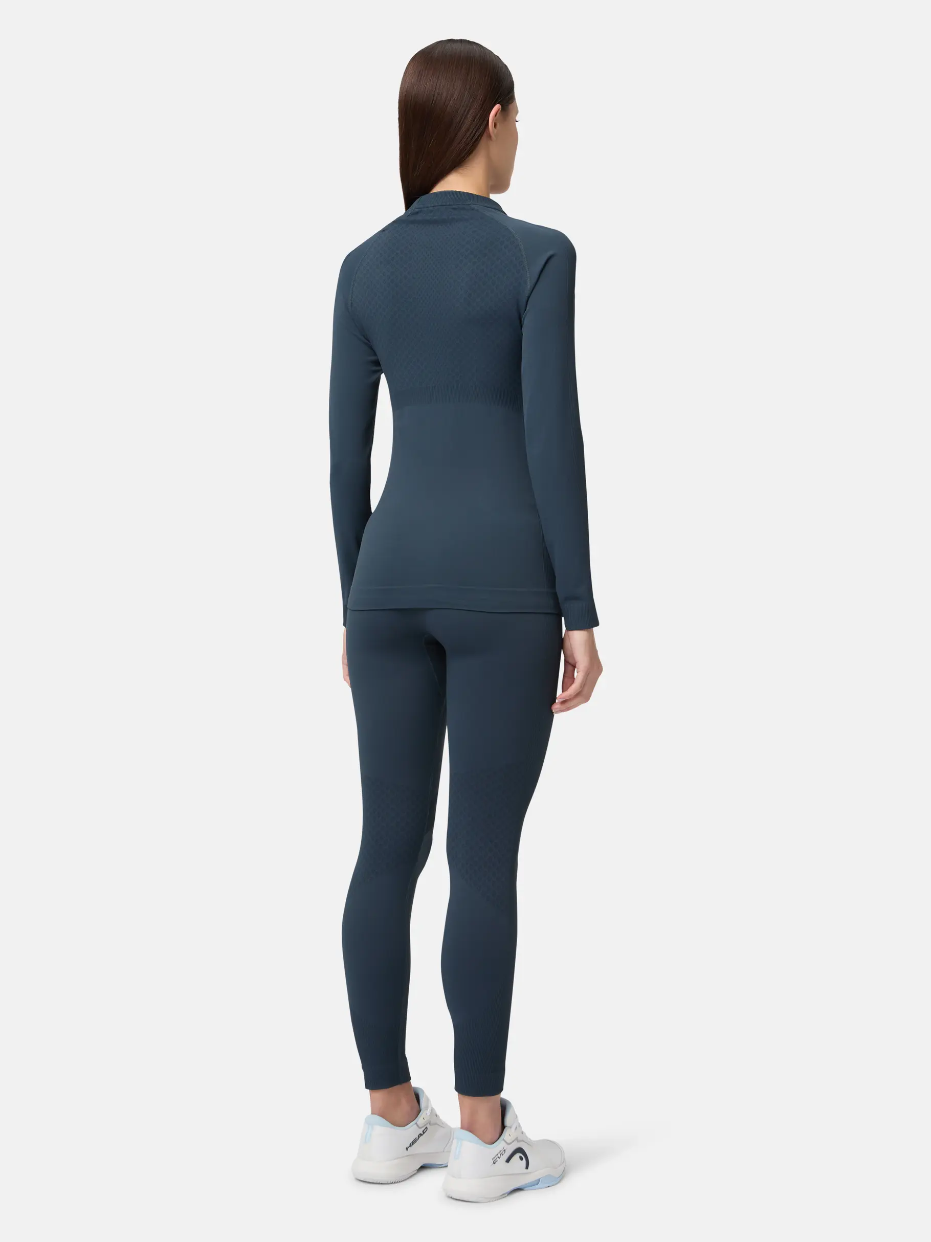 New, weergave van volledige grootte van vooraanzicht van Product detail - FLEX Seamless LS Women navy