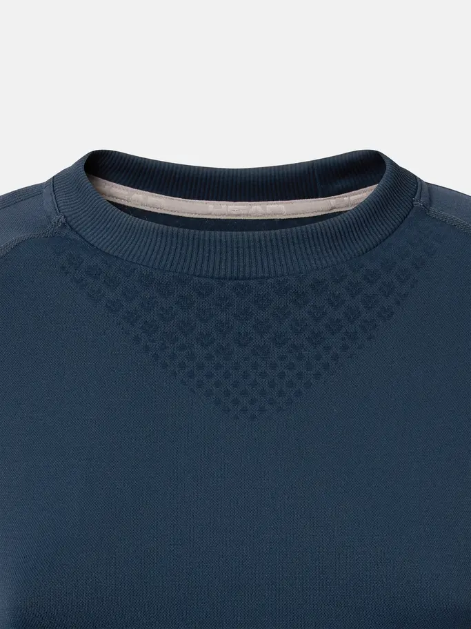 , view full size image of Front view of Product detail - FLEX Seamless LS Women navy