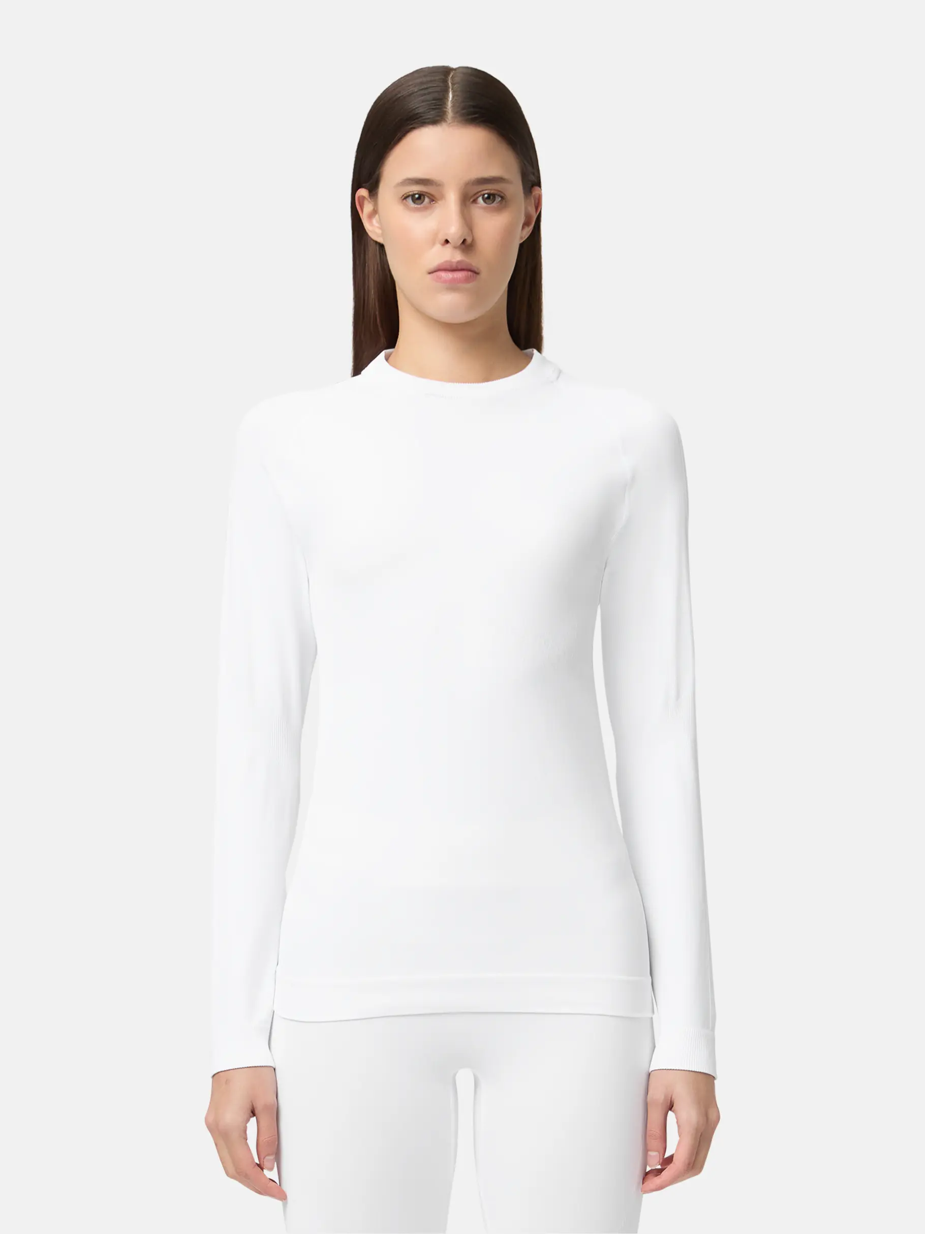 New, wyświetl pełno wymiarowy obraz widoku z przodu Product detail - FLEX Seamless LS Women white