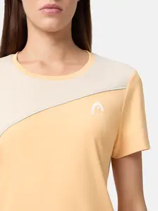 Display front view 3 of Product detail - TIE-BREAK T-Shirt Women apricot/light blue