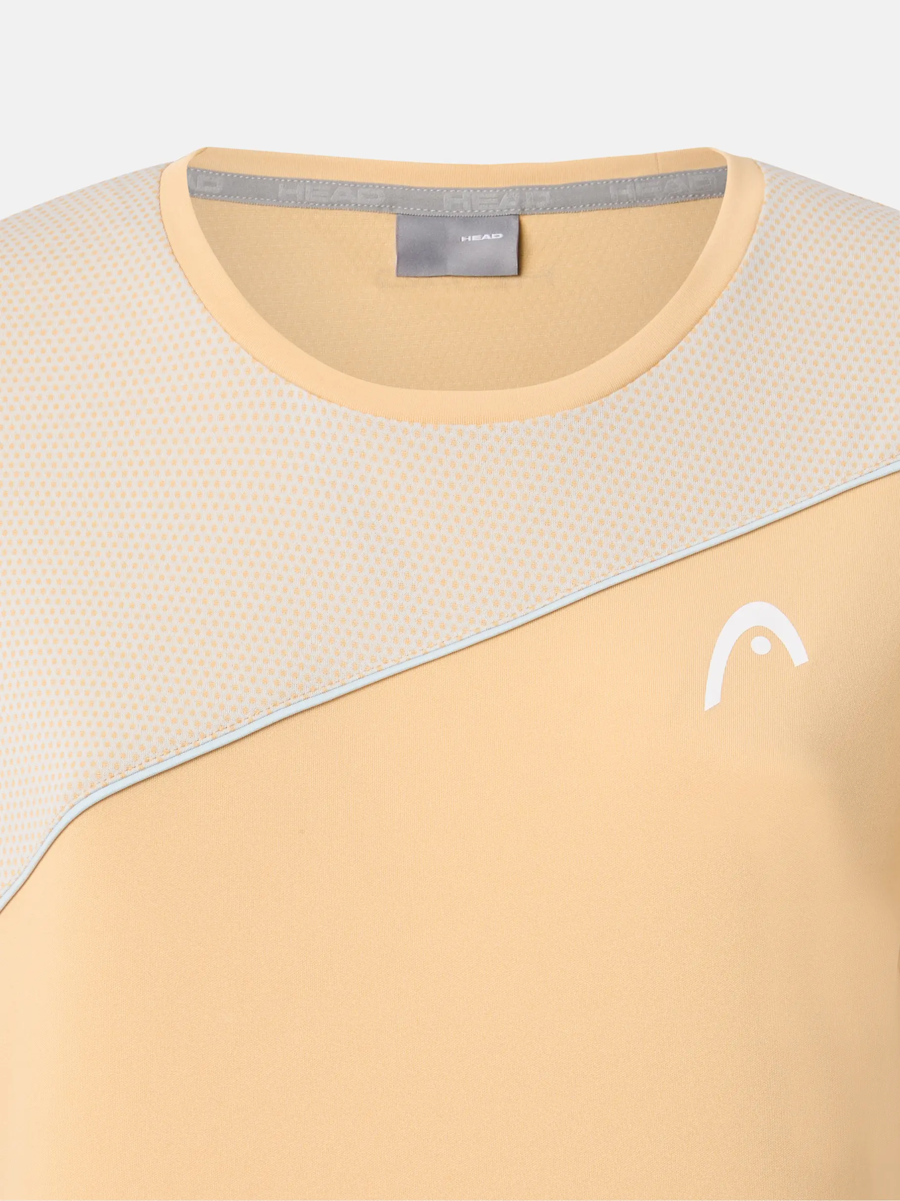 New, view full size image of Front view of Product detail - TIE-BREAK T-Shirt Women apricot/light blue