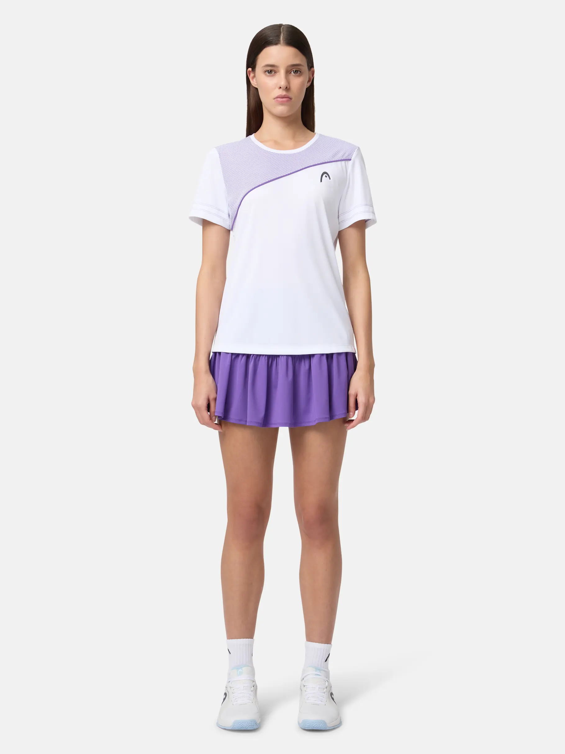New, weergave van volledige grootte van vooraanzicht van Product detail - TIE-BREAK T-Shirt Women white/purple
