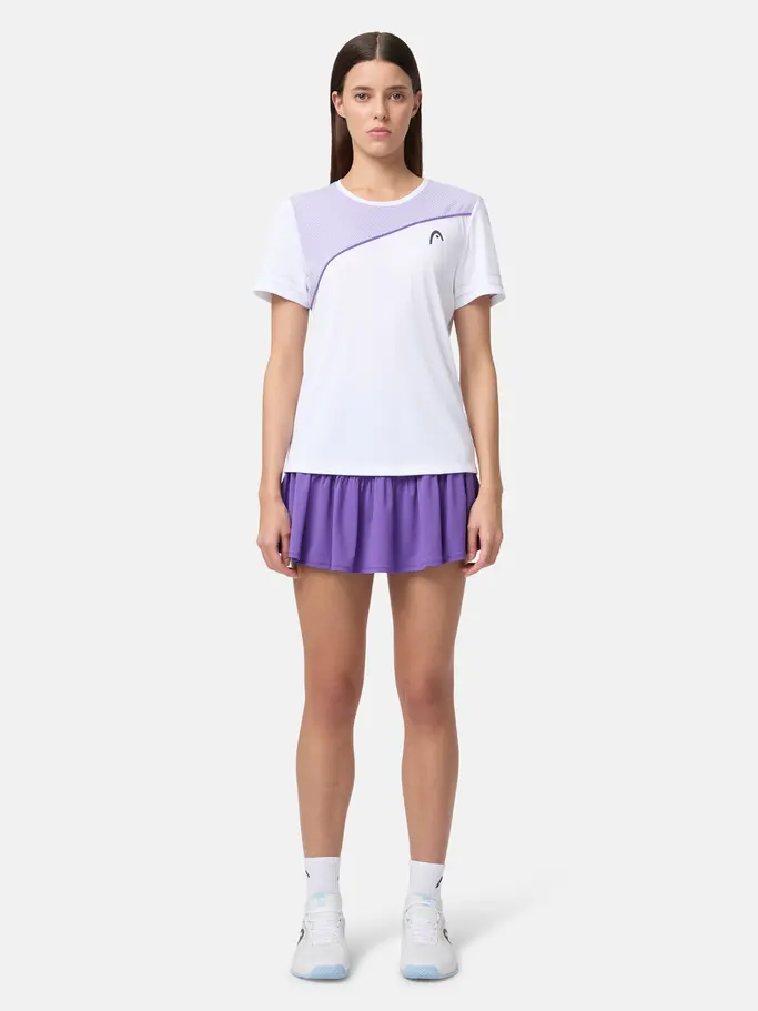 Sale, zobrazit obrázek v plné velikosti z předního pohledu Product detail - TIE-BREAK T-Shirt Women white/purple