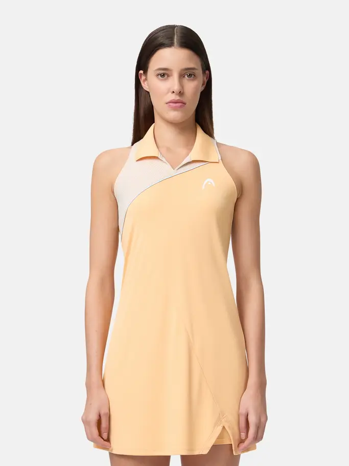 Sale, view full size image of Front view of Product detail - SPIRIT Dress Women apricot/light blue