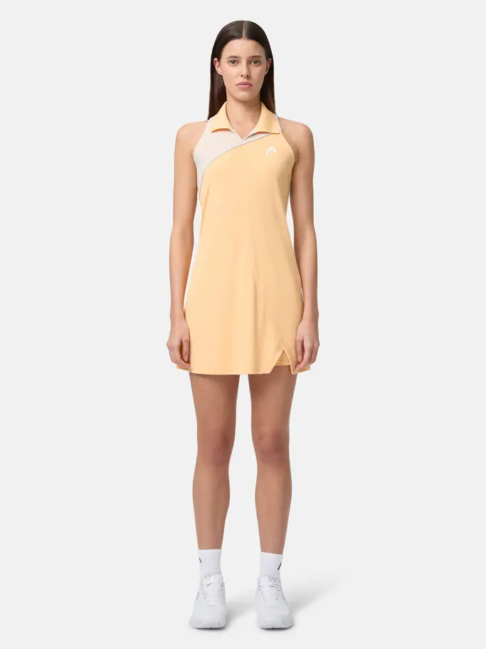 Sale, view full size image of Front view of Product detail - SPIRIT Dress Women apricot/light blue