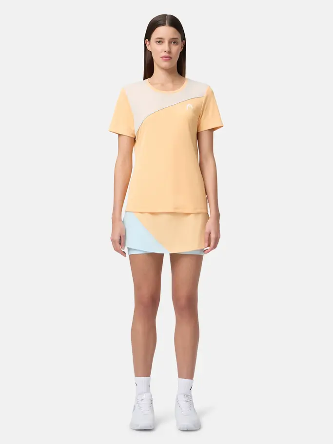 Sale, view full size image of Front view of Product detail - DYNAMIC Skort Women apricot/light blue