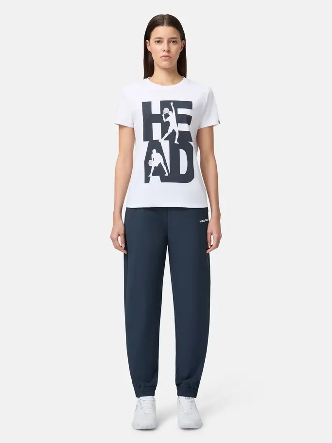 , view full size image of Front view of Product detail - BREAKER Pants Women navy