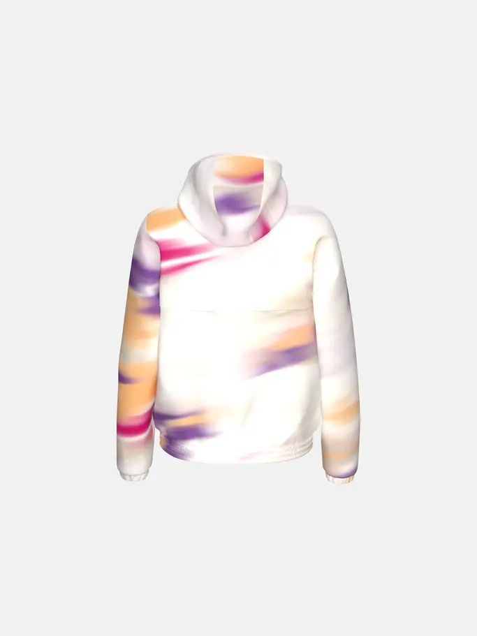 , view full size image of Front view of Product detail - BLUR Jacket Women apricot/print vision ii
