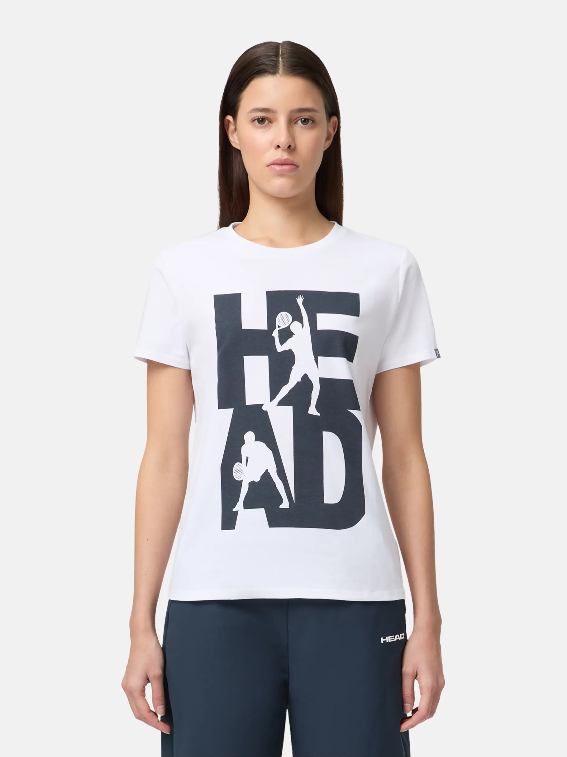 New, weergave van volledige grootte van vooraanzicht van Product detail - VISION T-Shirt Women white/navy