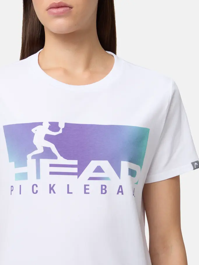 Sale, view full size image of Front view of Product detail - VISION T-Shirt Women white/purple