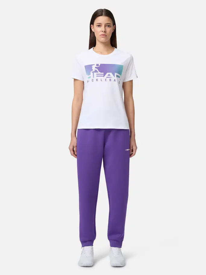 Sale, view full size image of Front view of Product detail - VISION T-Shirt Women white/purple