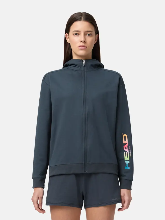 Sale, visualizzare l'immagine full size della vista frontale di Product detail - RALLY Hoodie FZ Women navy