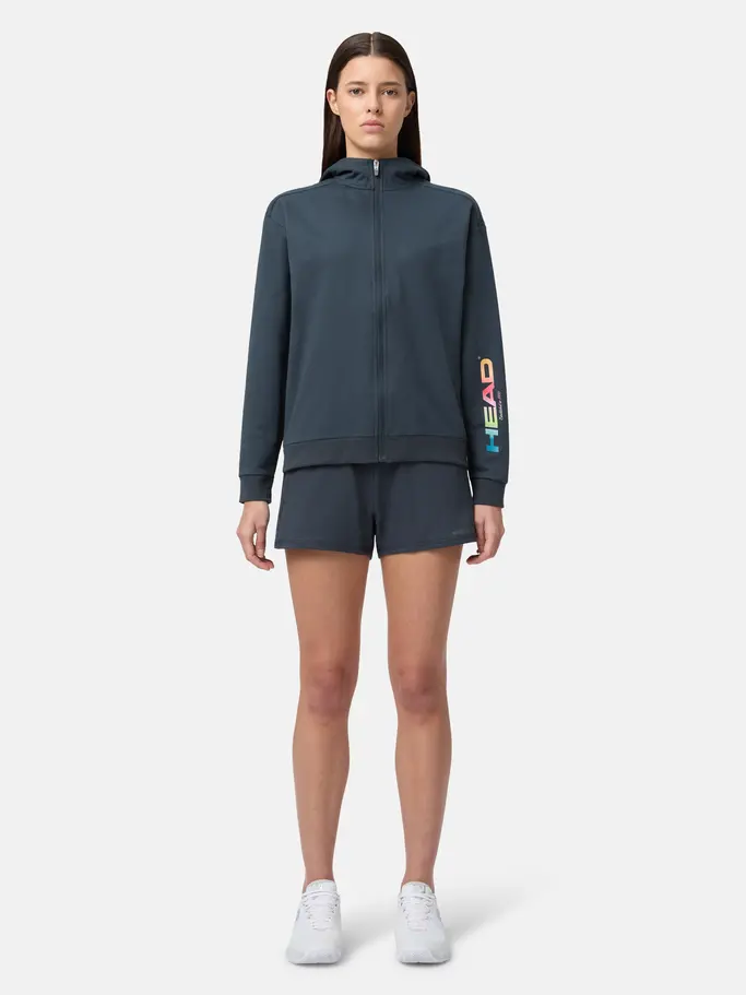 Sale, visualizzare l'immagine full size della vista frontale di Product detail - RALLY Hoodie FZ Women navy