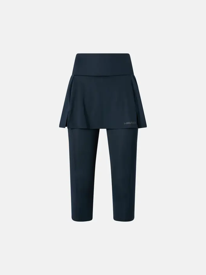 , view full size image of Front view of Product detail - CLUB 3/4 Tights Skort Women navy