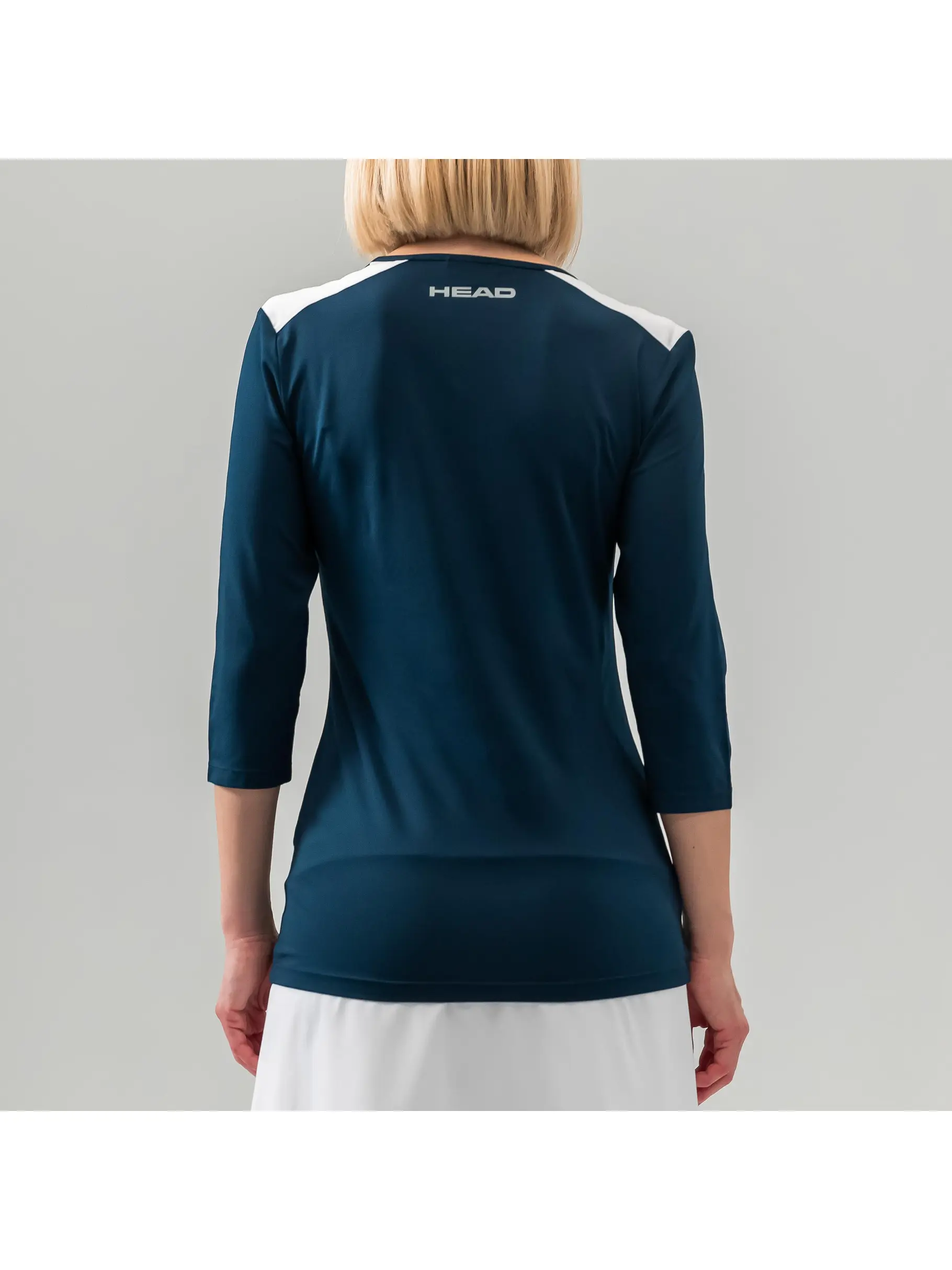 Sale, weergave van volledige grootte van vooraanzicht van Product detail - CLUB 22 Tech 3/4 Shirt Women dark blue