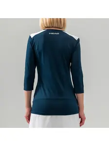 Display front view 4 of Product detail - CLUB 22 Tech 3/4 Shirt Women dark blue