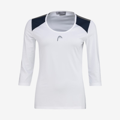 Product detail - CLUB 22 Tech 3/4 Shirt Women white/dress blue