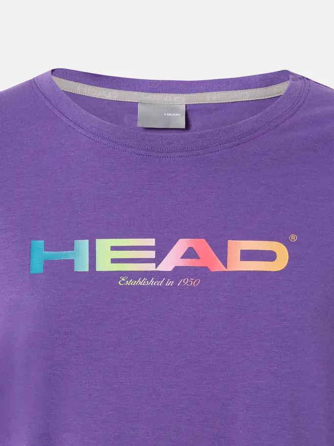 Sale, view full size image of Front view of Product detail - RAINBOW T-Shirt Women purple