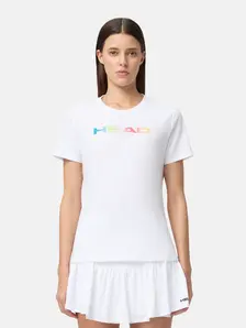 Display front view 5 of Product detail - RAINBOW T-Shirt Women white