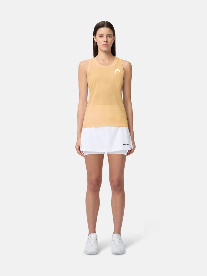 , view full size image of Front view of Product detail - PRO Tank Top Women apricot