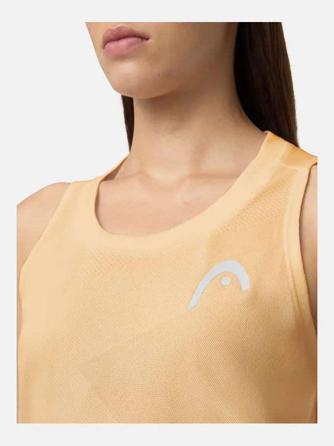 , view full size image of Front view of Product detail - PRO Tank Top Women apricot