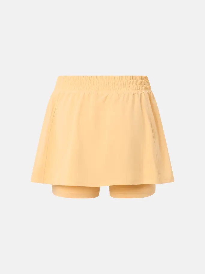 , view full size image of Front view of Product detail - PRO Skort Women apricot